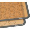 imageAmazon Basics Silicone Rectangular Baking Mat NonStick Reusable Oven Bakeware 165quot x 116quot New BeigeGray Pack of 2BeigeGray