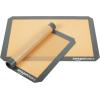 imageAmazon Basics Silicone Rectangular Baking Mat NonStick Reusable Oven Bakeware 165quot x 116quot New BeigeGray Pack of 2New BeigeGray