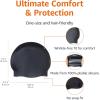 imageAmazon Basics Silicone Swim CapBlack