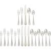 imageAmazon Basics Silverware Set Stainless Steel Flatware Dishwasher Safe Service for 4 20Piece Forks and Spoons Round Edge20Piece