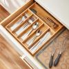 imageAmazon Basics Silverware Set Stainless Steel Flatware Dishwasher Safe Service for 4 20Piece Forks and Spoons Round Edge20Piece