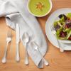 imageAmazon Basics Silverware Set Stainless Steel Flatware Dishwasher Safe Service for 4 20Piece Forks and Spoons Round Edge20Piece