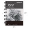 imageAmazon Basics Sketch Pad for Artists 67 lb  100 gsm 100 Sheets 55quotx85quot White55x85