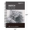imageAmazon Basics Sketch Pad for Artists 67 lb  100 gsm 100 Sheets 55quotx85quot White55x85