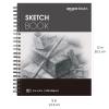 imageAmazon Basics Sketch Pad for Artists 67 lb  100 gsm 100 Sheets 55quotx85quot White9x12