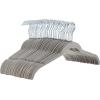 imageAmazon Basics Slim Velvet NonSlip Shirt Clothes Hangers Pack of 100 BlackGraySilver
