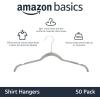 imageAmazon Basics Slim Velvet NonSlip Shirt Clothes Hangers Pack of 100 BlackGraySilver