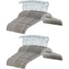 imageAmazon Basics Slim Velvet NonSlip Shirt Clothes Hangers Pack of 100 BlackGraySilver