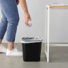 imageAmazon Basics Small Trash Can Rectangular Commercial Office Wastebasket 3 Gallon Pack Of 2 Black Previously AmazonCommercial brandBlack