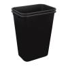 imageAmazon Basics Small Trash Can Rectangular Commercial Office Wastebasket 3 Gallon Pack Of 2 Black Previously AmazonCommercial brandBlack