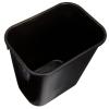 imageAmazon Basics Small Trash Can Rectangular Commercial Office Wastebasket 3 Gallon Pack Of 2 Black Previously AmazonCommercial brandBlack