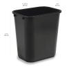imageAmazon Basics Small Trash Can Rectangular Commercial Office Wastebasket 3 Gallon Pack Of 2 Black Previously AmazonCommercial brandBlack