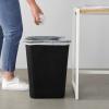 imageAmazon Basics Small Trash Can Rectangular Commercial Office Wastebasket 3 Gallon Pack Of 2 Black Previously AmazonCommercial brandBlack