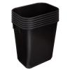 imageAmazon Basics Small Trash Can Rectangular Commercial Office Wastebasket 3 Gallon Pack Of 2 Black Previously AmazonCommercial brandBlack