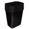 imageAmazon Basics Small Trash Can Rectangular Commercial Office Wastebasket 3 Gallon Pack Of 2 Black Previously AmazonCommercial brandBlack