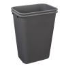 imageAmazon Basics Small Trash Can Rectangular Commercial Office Wastebasket 3 Gallon Pack Of 2 Black Previously AmazonCommercial brandGrey