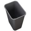 imageAmazon Basics Small Trash Can Rectangular Commercial Office Wastebasket 3 Gallon Pack Of 2 Black Previously AmazonCommercial brandGrey