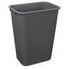 imageAmazon Basics Small Trash Can Rectangular Commercial Office Wastebasket 3 Gallon Pack Of 2 Black Previously AmazonCommercial brandGrey
