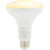 imageAmazon Basics Smart BR30 LED Light Bulb Dimmable Soft White 2700K 9W 60W Equivalent 800LM Works with Alexa Only 24 GHz WiFi No Hub Required 4 Pack1 Pack