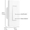 imageAmazon Basics Smart Dimmer Switch 3Way Works with Alexa Only 24 GHz WiFi No Hub Required White3Way
