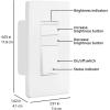 imageAmazon Basics Smart Dimmer Switch 3Way Works with Alexa Only 24 GHz WiFi No Hub Required WhiteSingle Pole Dimmer