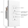 imageAmazon Basics Smart InWall Outlet Works with Alexa Only 24 GHz WiFi No Hub Required White