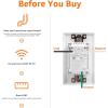 imageAmazon Basics Smart InWall Outlet Works with Alexa Only 24 GHz WiFi No Hub Required White