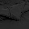 imageAmazon Basics Soft Lightweight Queen Size Comforter Sets AllSeason DownAlternative 3Piece Bedding Set Pinch Pleat Design FullQueen Size Bright WhiteBlack