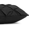 imageAmazon Basics Soft Lightweight Queen Size Comforter Sets AllSeason DownAlternative 3Piece Bedding Set Pinch Pleat Design FullQueen Size Bright WhiteBlack