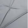 imageAmazon Basics Soft Lightweight Queen Size Comforter Sets AllSeason DownAlternative 3Piece Bedding Set Pinch Pleat Design FullQueen Size Bright WhiteDark Grey
