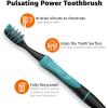 imageAmazon Basics Soft Toothbrushes for Adults  Pulsating Deep Cleaning with Soft Bristles 2 Count Assorted Colors2 Count Pack of 2
