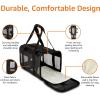 imageAmazon Basics SoftSided Mesh Pet Travel Carrier for Dog Cat up to 22 pounds 197quot L x 12quot W x 12quot H Black200L x 120W x 120H