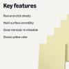imageAmazon Basics Square Sticky Notes SelfStick Pads Pack of 5 3 x 3 inches YellowYellow