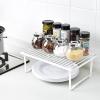 imageAmazon Basics Stackable Metal Kitchen Storage Shelves for Dishes 125quot L x 8quot D x 45quot H Set of 2 White125 L x 8 D x 45 H