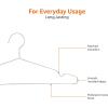 imageAmazon Basics Stainless Steel Clothes Hangers 50Pack Silver50Pack