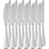 imageAmazon Basics Stainless Steel Dinner Knives with Round Edge Dishwasher Safe Pack of 12 Silver