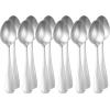 imageAmazon Basics Stainless Steel Dishwasher Safe Dinner Spoons with Round Edge Large Tablespoons 79 inches Pack of 12 Silver