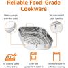 imageAmazon Basics Stainless Steel Rectangular Roasting Pan with Rack 16 in