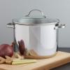 imageAmazon Basics Stainless Steel Stock Pot with Lid 8 Quart Even Heating Easy to Clean Silver