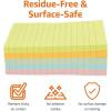 imageAmazon Basics Sticky Notes 4x6 Inches Assorted Colors SelfStick Pads Easy to Post for Home Office Notebook 100 sheetsPad Pack of 5