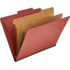 imageAmazon Basics Sturdy 10Pack Letter Size Pressboard Classification File Folders with Fasteners Dividers 2 Expansion 1197 x 1055 inch GreenRed