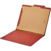 imageAmazon Basics Sturdy 10Pack Letter Size Pressboard Classification File Folders with Fasteners Dividers 2 Expansion 1197 x 1055 inch GreenRed