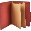 imageAmazon Basics Sturdy 10Pack Letter Size Pressboard Classification File Folders with Fasteners Dividers 2 Expansion 1197 x 1055 inch GreenRed