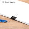 imageAmazon Basics Sturdy Binder Clips for Office Use 96 Count 8 Pack of 12 Medium 125 in BlackMedium