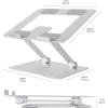 imageAmazon Basics Sturdy and Portable Ergonomic Laptop Stand for Desk Adjustable Riser Fits all Laptops and Notebooks up to 173 Inch Silver 10 x 87 x 6 in10 x 87 x 6 in