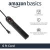 imageAmazon Basics Surge Protector Power Strip 6Outlet 790 Joules LED Indicator 6ft Extension Cord BlackBlack