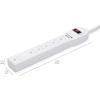 imageAmazon Basics Surge Protector Power Strip 6Outlet 790 Joules LED Indicator 6ft Extension Cord BlackWhite