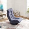 imageAmazon Basics Swivel Foam Lounge Chair with Headrest FloorCompatible Adjustable Gaming 263D x 235W x 137H in GreyBlue