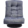 imageAmazon Basics Swivel Foam Lounge Chair with Headrest FloorCompatible Adjustable Gaming 263D x 235W x 137H in GreyBlue