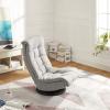 imageAmazon Basics Swivel Foam Lounge Chair with Headrest FloorCompatible Adjustable Gaming 263D x 235W x 137H in GreyGrey
